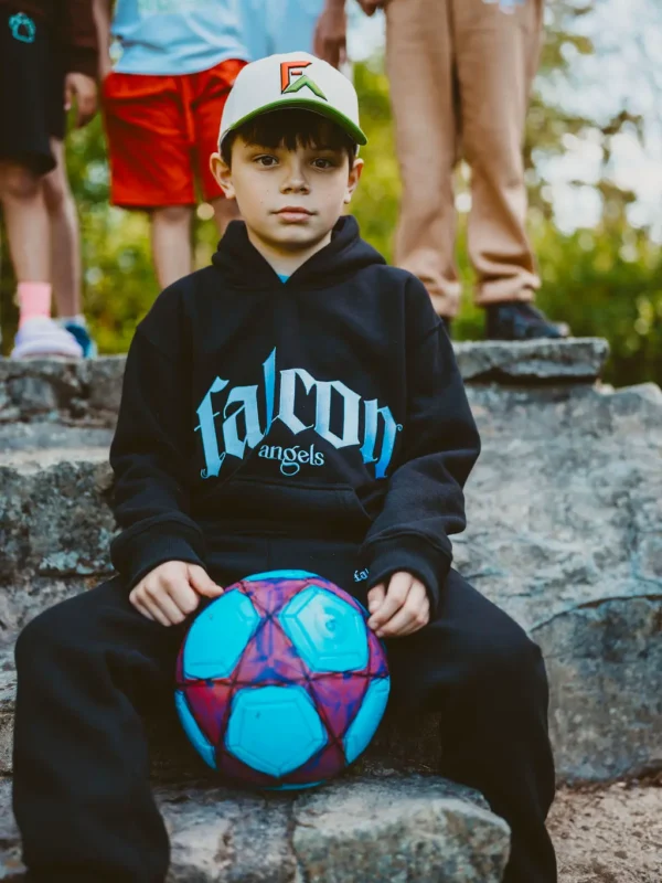 Falcon Angels Limited Edition Kids over sized Black Hoodie
