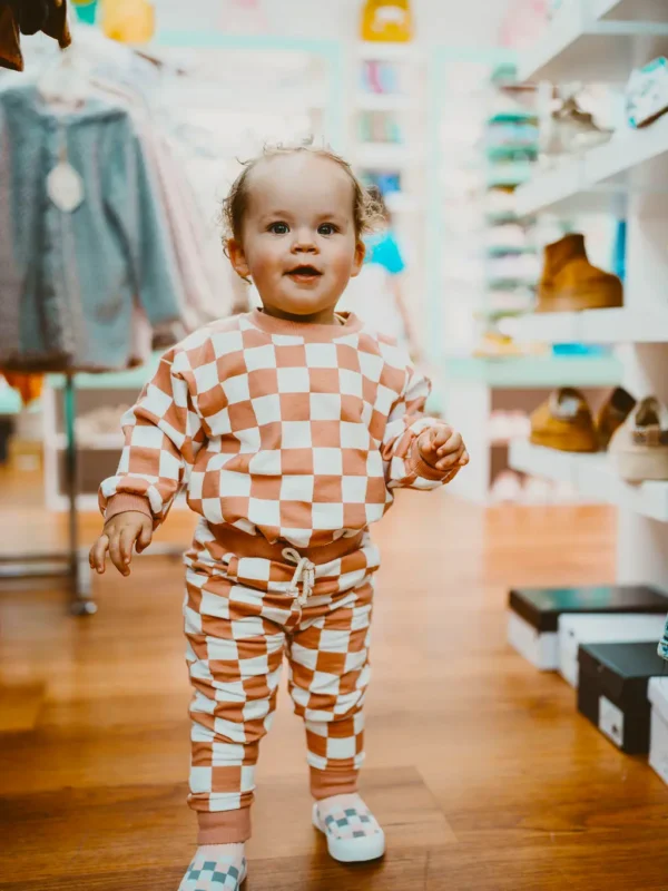 Falcon Angels Check Rompers & Trousers